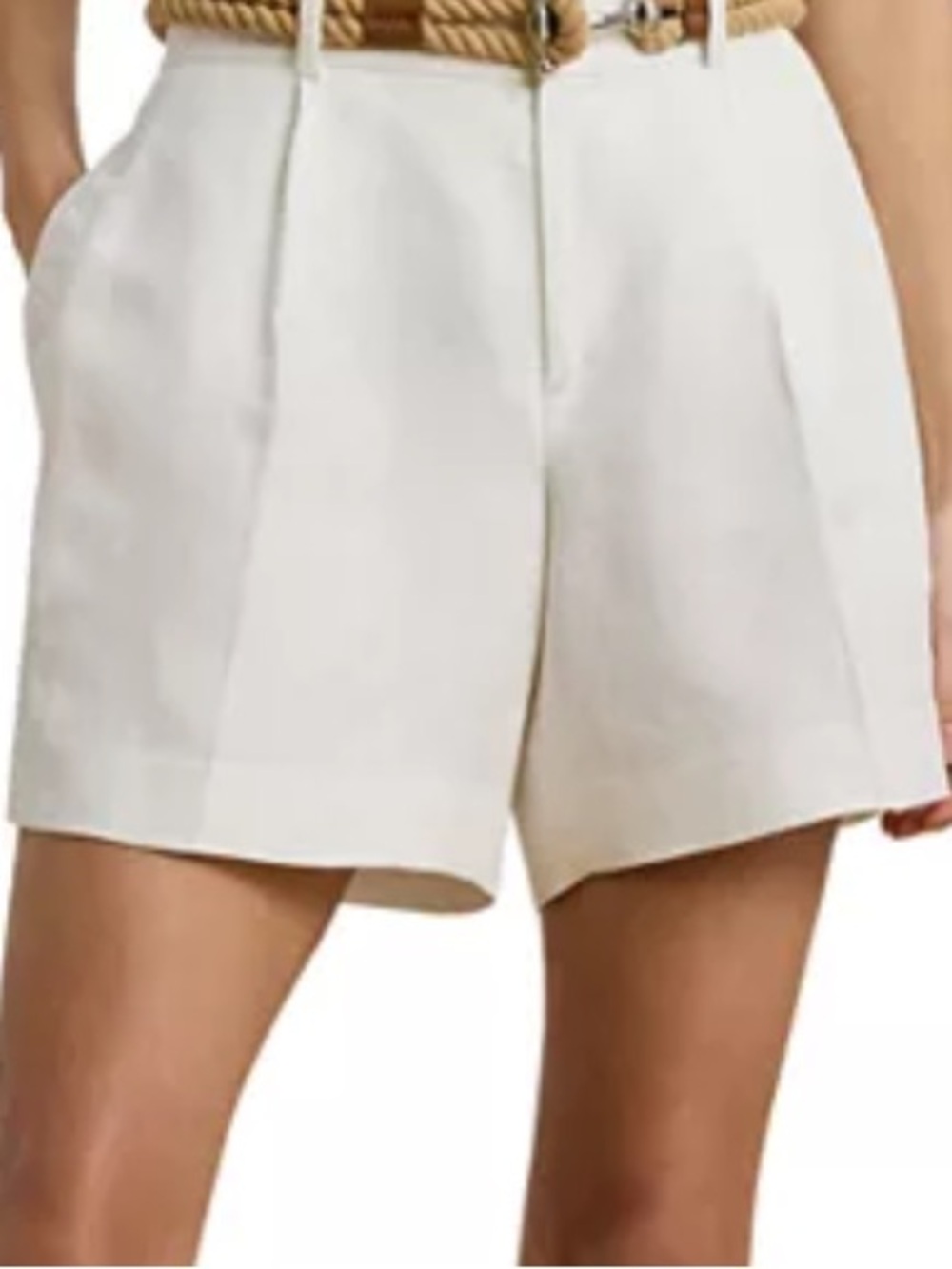 Lauren Ralph Lauren Women’s White Shorts 100% Cotton  4 Pockets Size 16W